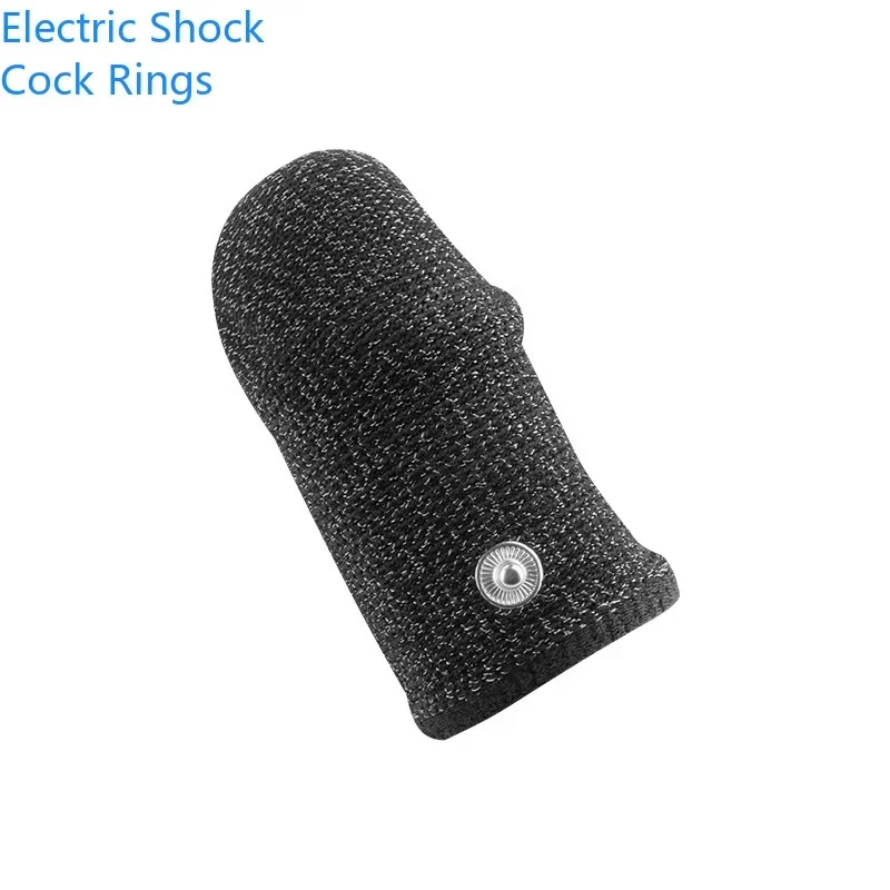 Electric Shock Stimulator Sex Toys For Man Masturbator Accessory Penis Ring Cock Massage Enlarger Cock Ring Flirting Toy