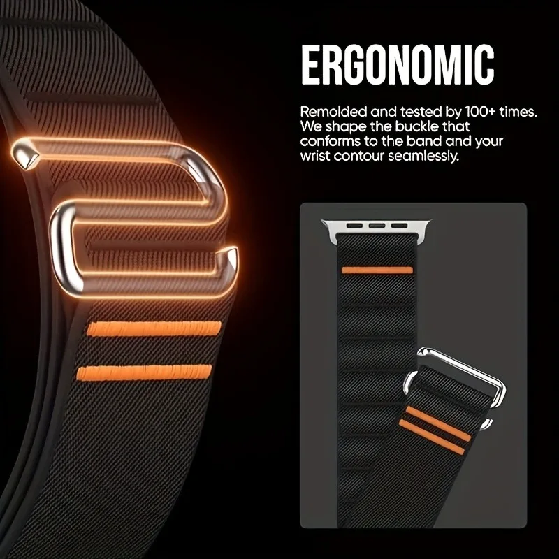 Nylon Sports Strap for Apple Watch - Men's Loop Bracelet Watchband