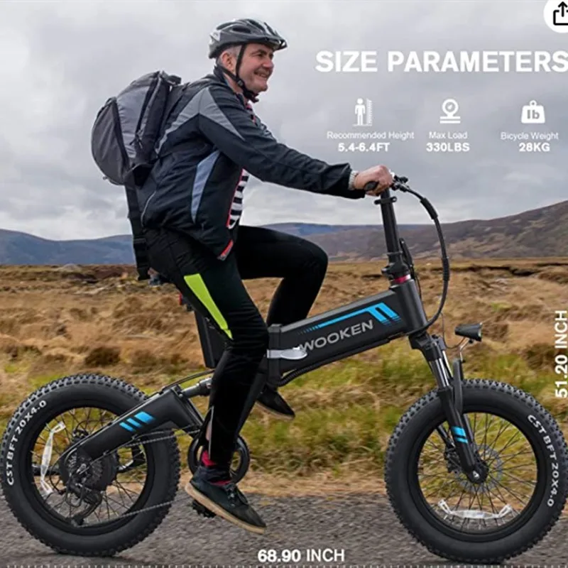 

Uwant 2023 оригинальный заводской велосипед XWLX09 750 Вт 20-дюймовый Плоский Сухой горный с выгрузкой складной толстые шины электрический велосипед