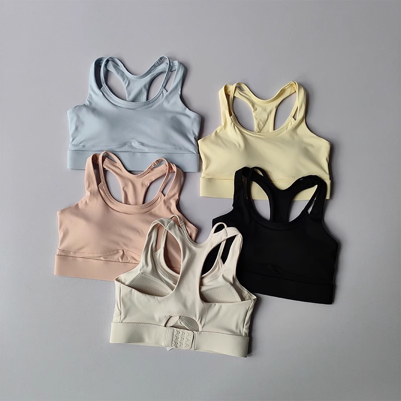 Women's High Impact Sports Bra Shockproof Quick Dry Yoga Top Adjustable Gym Vest for Running Fitness Exercise Underwear