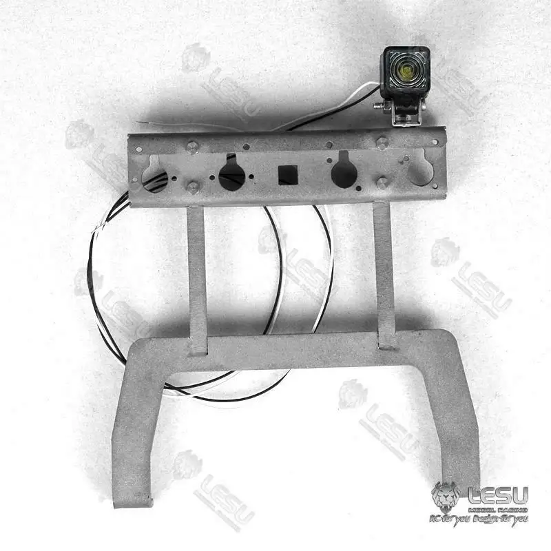 LESU Kabine Fester Draht Metallgestell mit LED-Scheinwerfer für 1/14 RC Traktor LKW Funksteuerung Tamiyay Spielzeugauto TH15894