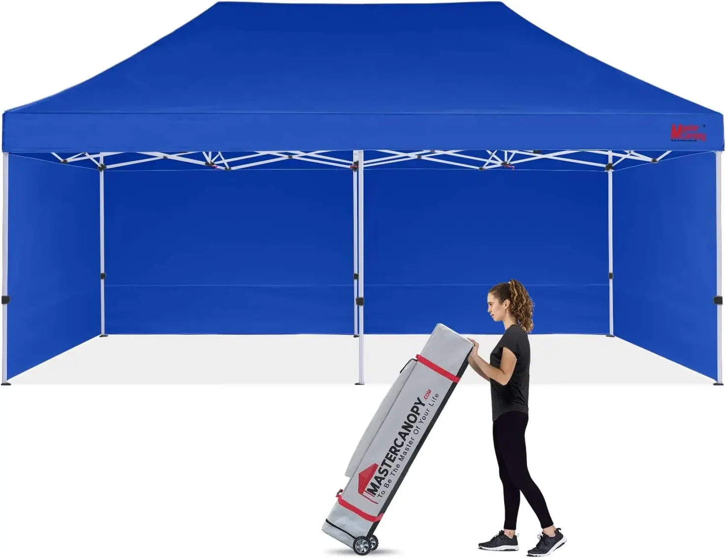 

Heavy Duty Pop-up Canopy Tent with Sidewalls (10x20,Blue)