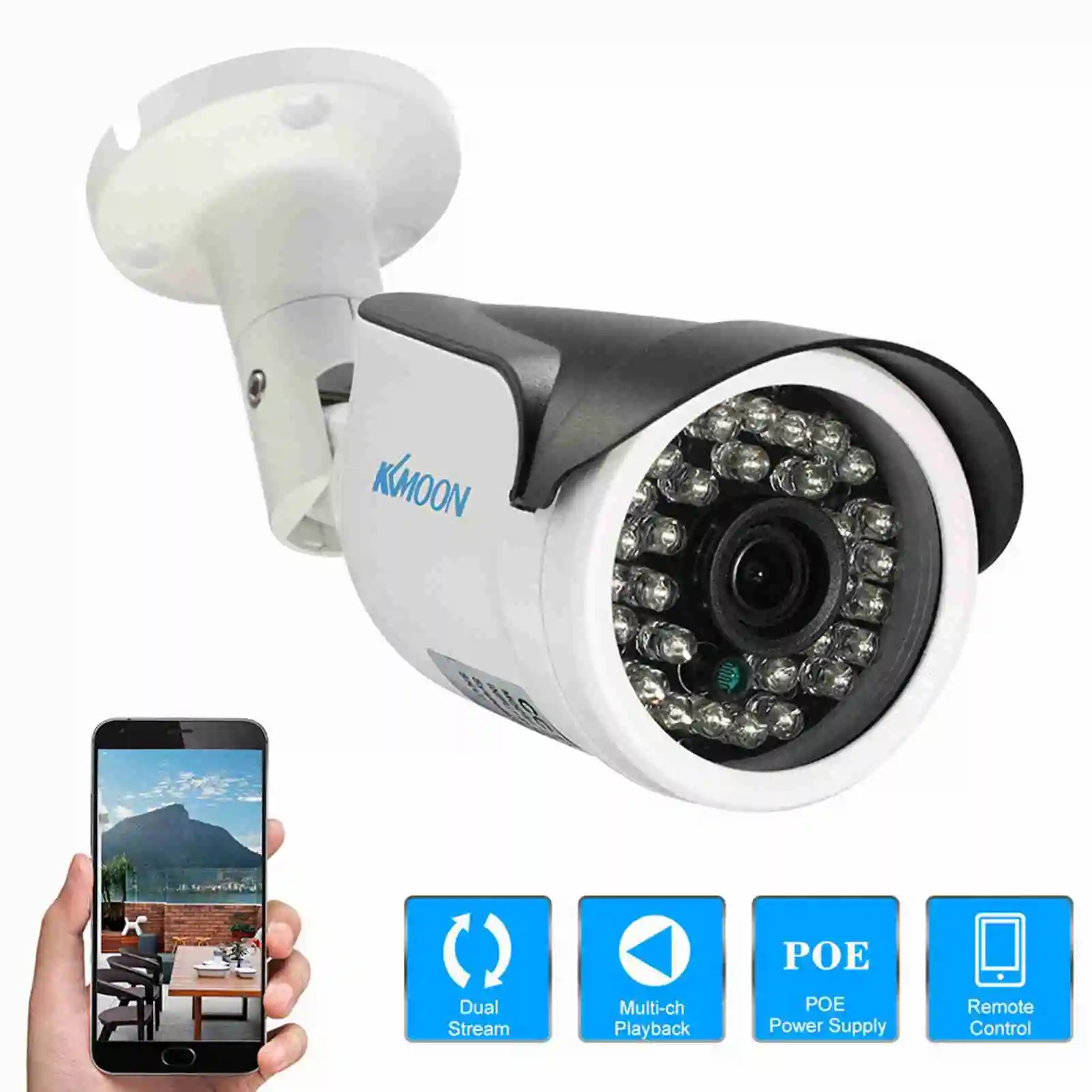 3MP Camera 3mp POE IP Camera Waterproof Infrared Night Vision Support P2P Android/ APP Motion Detection HD POE