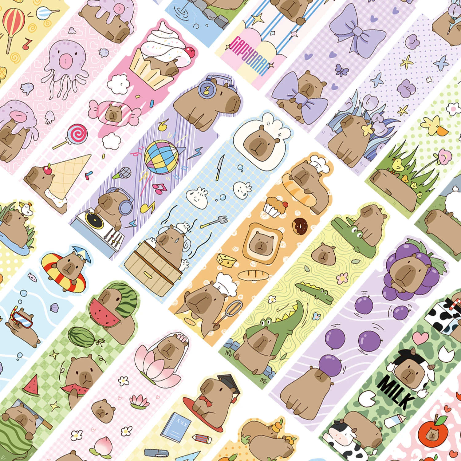 30 Stück Capybara-Lesezeichen für Leser, langlebiges Papier, perfekt für Buchliebhaber, niedlicher täglicher Bürobedarf – Detail 1