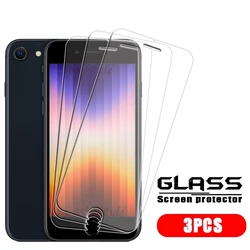 Premium Tempered Glass Screen Protector - Clear, 9H Hardness, 4 - Pack - iPhone 8 (3 Front Glass)