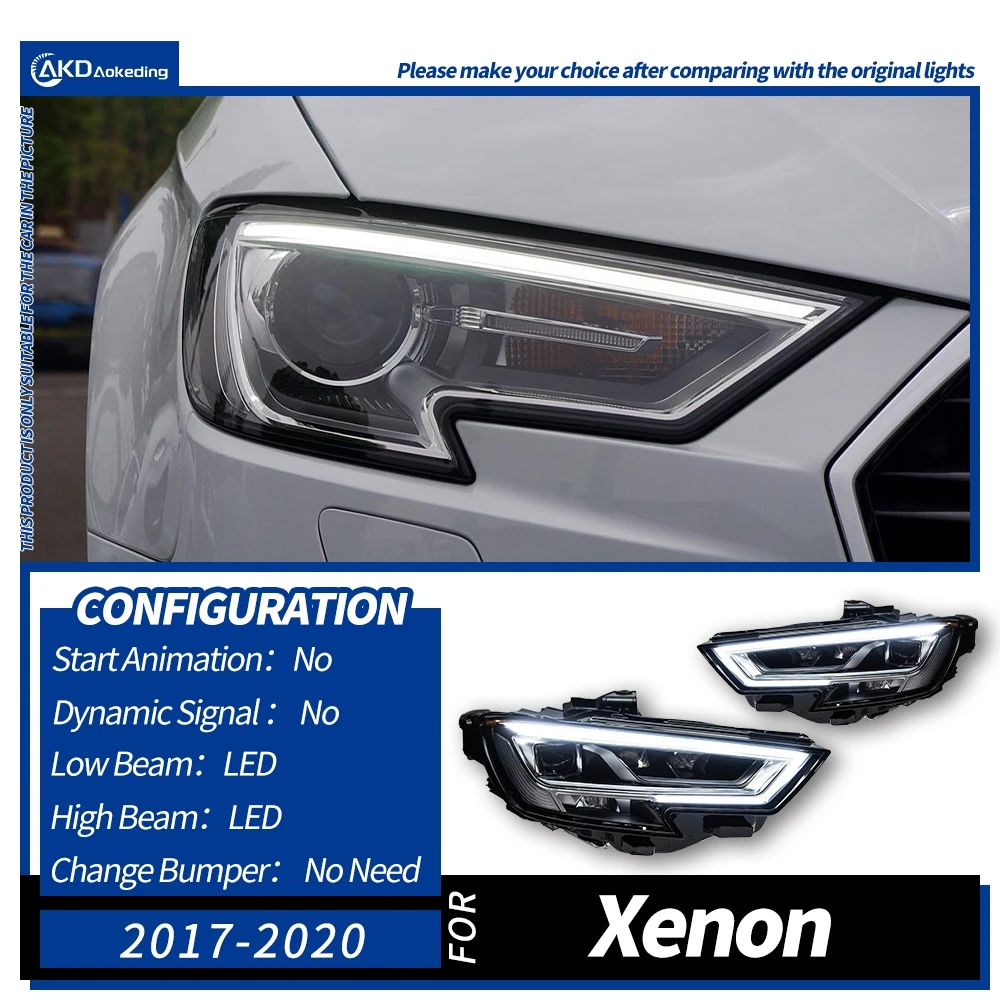 アウディ　A3 8Y　 右　ヘッドライト　LED Akd-アウディ用LEDヘッドライト,a3,2013-2019,a3,8vヘッドライト