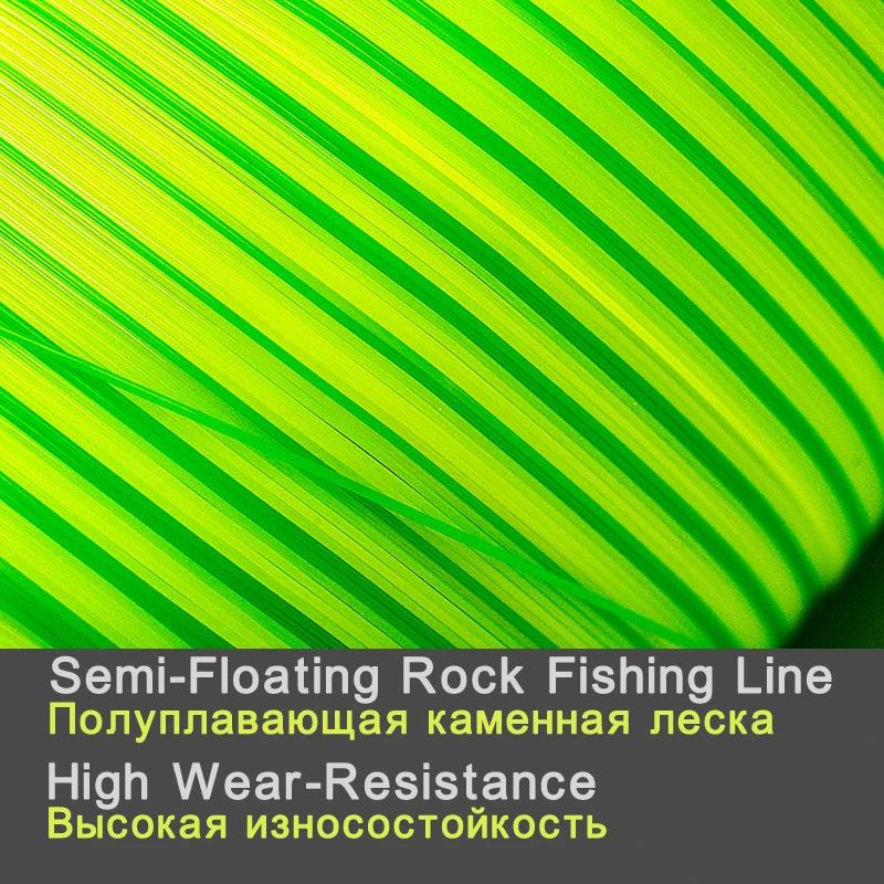 Fishing Line 500m Semi-floating Monofilament Double Color Rock Fishing-Line Resistance Jack Sea Pole Fishing Accessories