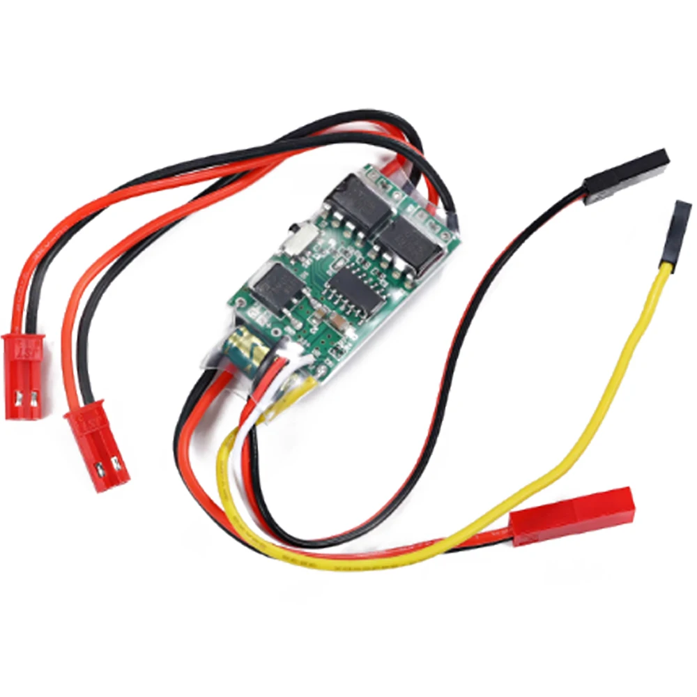 

DC 6-14V Dual Way Bidirectional Brushed Speed Controller 2S-3S Lipo ESC Speed Control for RC Model Boat/Tank 130 Brushed Motor