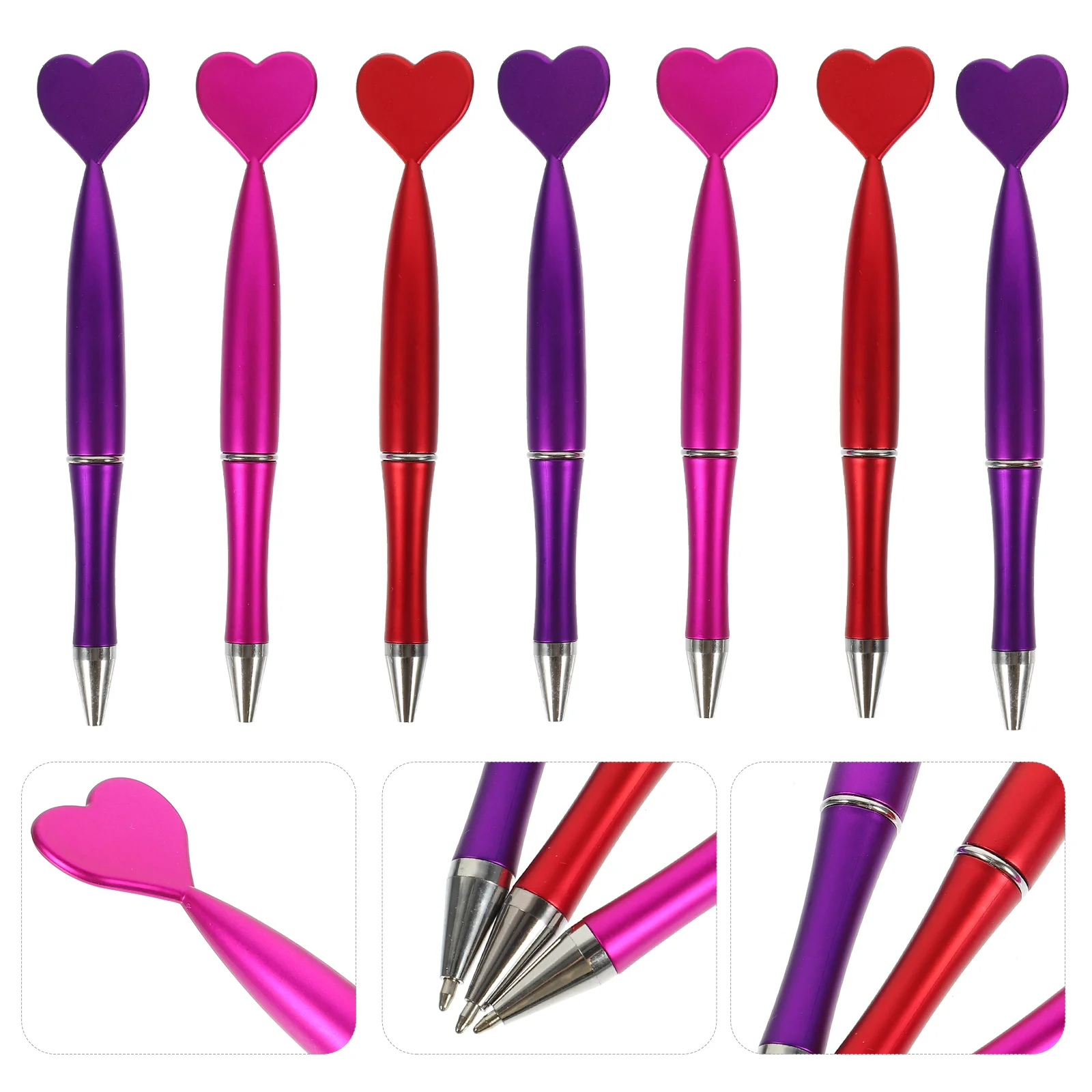 Love Office Holiday Birthday Sign Pen Office Pen Ballpoint Pen Heart Shaped Ballpoint Pen for School Kids Writing