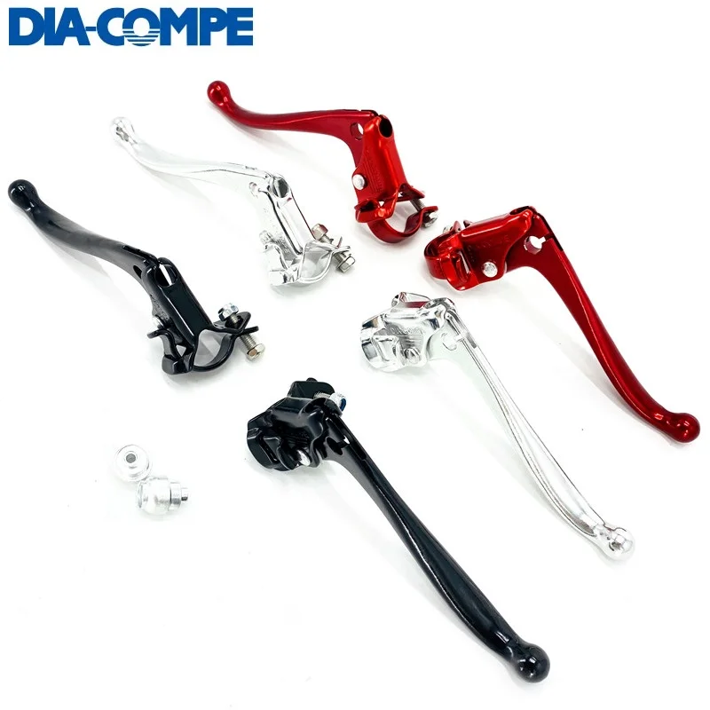 DIA-COMPE City Bicycle Retro Bike 22.2mm Brake Lever Hinged Installation Quick Release Caliper V Brake Levers Aluminum Alloy