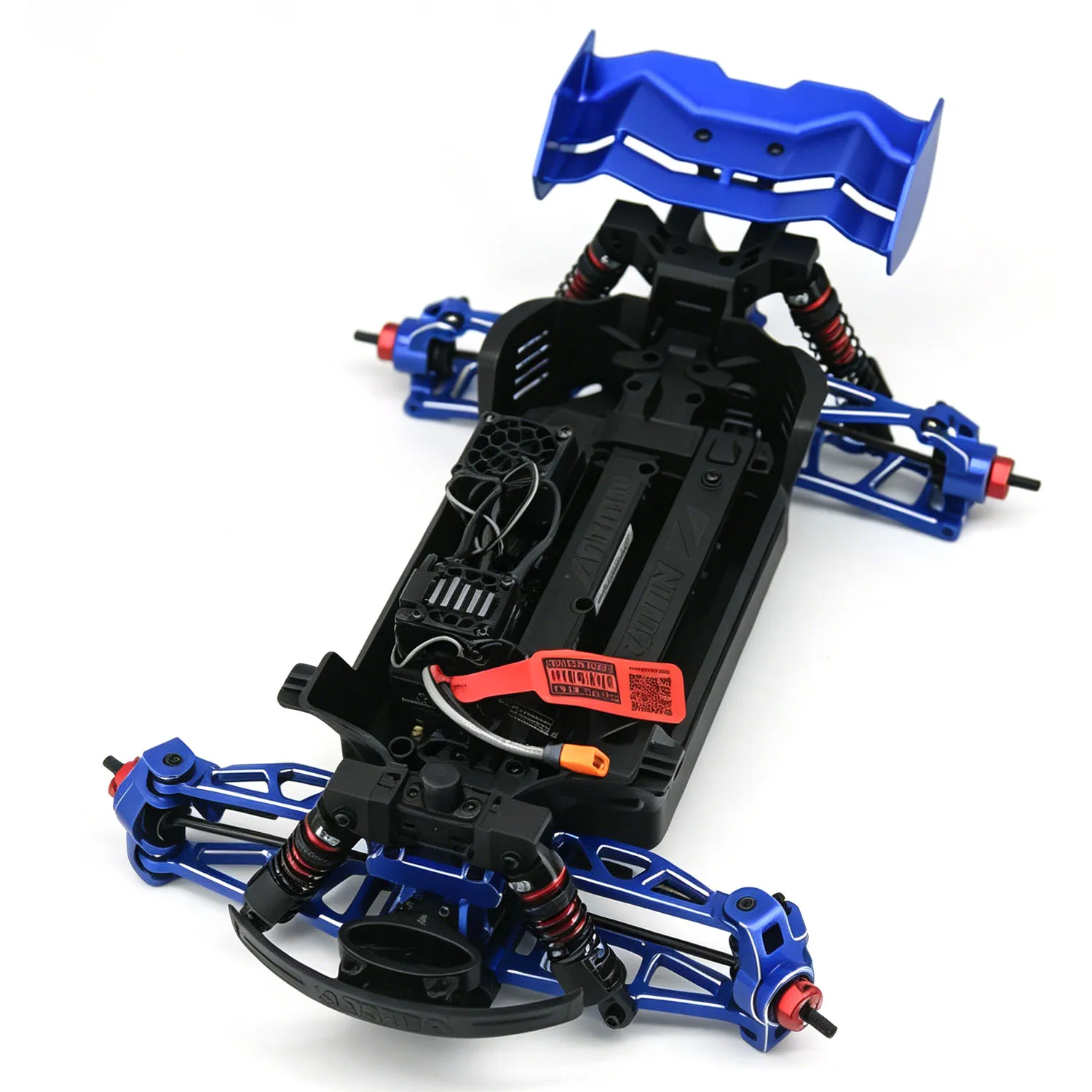 Алюминиевое антикрыло ARRMA 1/16 Mini Kraton 3S - Тюнинговая деталь RC Синий/Красный