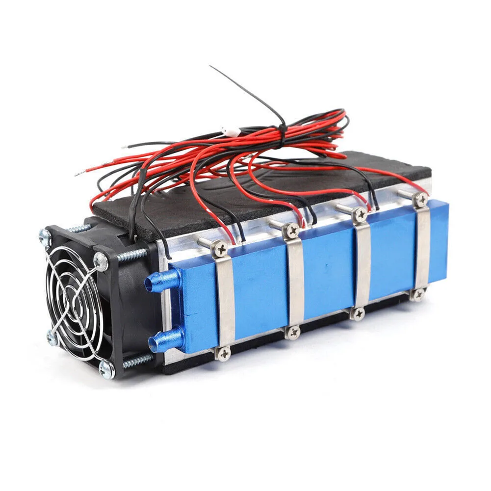 

8 Chip Thermoelectric Cooler Air Cooling Device DIY Peltier Cooler 576W 12V And Tank Water Cooling For 1-2 Square Meters576 Watt