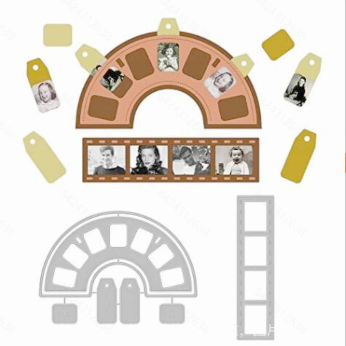 

2 Рамка видоискателя, металлическая фоторамка, сделай сам, альбом для скрапбукинга, украшение, изготовление карт