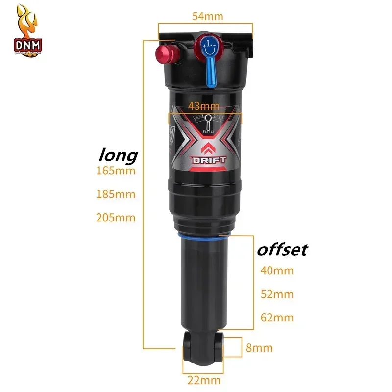 DNM TRU-8RC 165x40mm リアサスペンション DNM TRU-8RC 165x40mm リアサスペンション