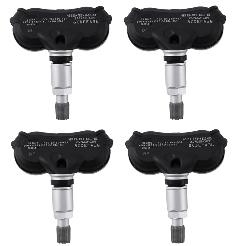 

Сменный датчик давления в шинах TPMS 4 шт. для Honda Civic Odyssey CR-Z Fit 42753-TR3-A81 42753-TR0-A81