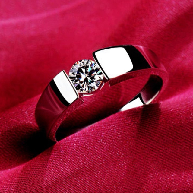Fade 18K White Gold Rings Women High Quality Zirconia Diamond Original 925 Silver Rings Wedding Band Bridal Jewelry Gift