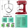 For Kitchenaid 6 Quart Mixer Aid Attachment Parts AccessoriesStand Mixer Wire Whip& Dough Hook&Mixer Aid Paddle 2