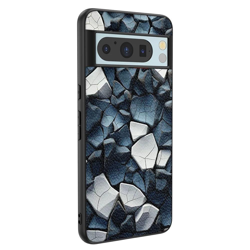 Back Cover Leather Case for Google Pixel 4 XL 4A 5 5A 5G 6 Pro 6A 7 Pro 7A 8 Pro 8A High Quality with Stone Texture Image Print - Image 6