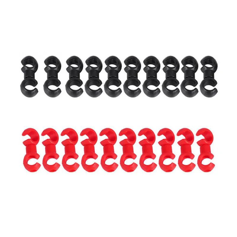 10Pcs Fahrrad Kabel Clips Fahrrad Brems Kabel Clips Rotierenden S-Haken Fahrrad MTB Brems Getriebe Gehäuse Befestigungs halter Guide Schnalle Clips – Detail 10