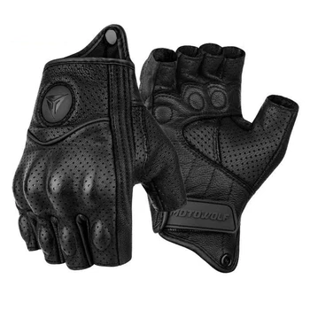 Goatskin Leather Motorcycle Gloves 1