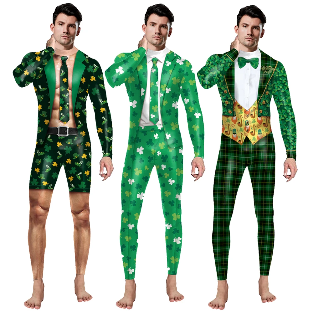 patricks day jumpsuit men