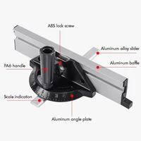 Replacement Table Saw Guide Miter Gauge Adjustable Angle Ruler Miter Gauge Woodworking DIY Accessories Guide Ruler For Carpenter 2