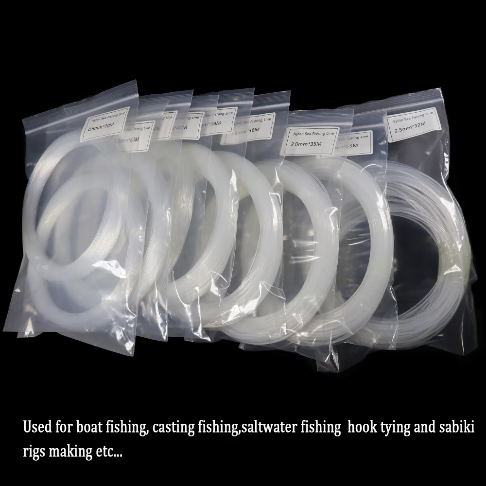 Wifreo Extra Thick Nylon Fishing Line Big Size Monofilament Sea Boat Fishing Line For Tying Sabiki Rigs Fishing Hooks Pesca 5