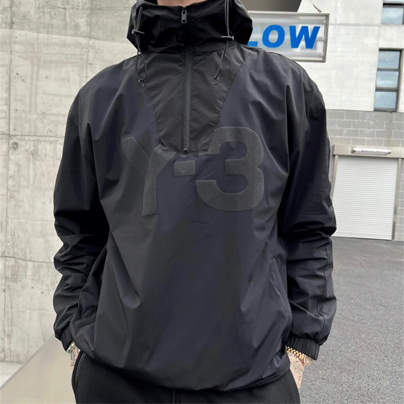 AW23 FCRB YOHJI YAMAMOTO HALF ZIP ANORAK