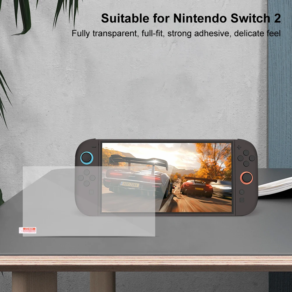 2/1PCS For Nintendo Switch 2 Tempered Glass Films Anti-Scratch Screen Protector Film Anti-Drop Protective Film Game Accessories