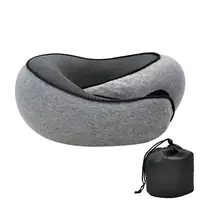 Memory Foam Neck Pillow Cervical Vertebra Travel Portable Noon Break Aircraft U Type Of Pillow Sleep Camping Pillow Carry Bag 2