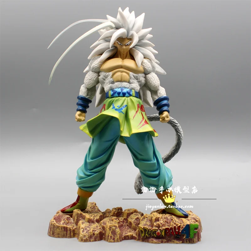 24CM Dragon Ball Z Son Goku Figure DBZ Super Saiyan 5 Anime Ssj5 Figurine  Pvc Statue Collectible Desktop Model Doll Gift Toy