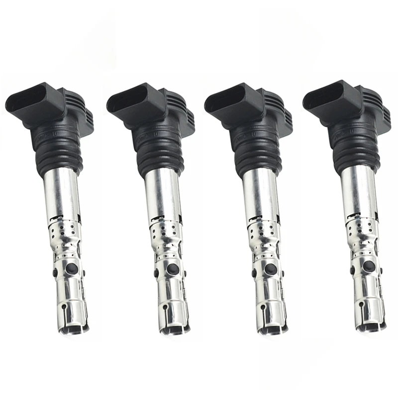 

4 шт. катушки зажигания 06A905115 для Quattro A4 TT 1,8 T 2,0