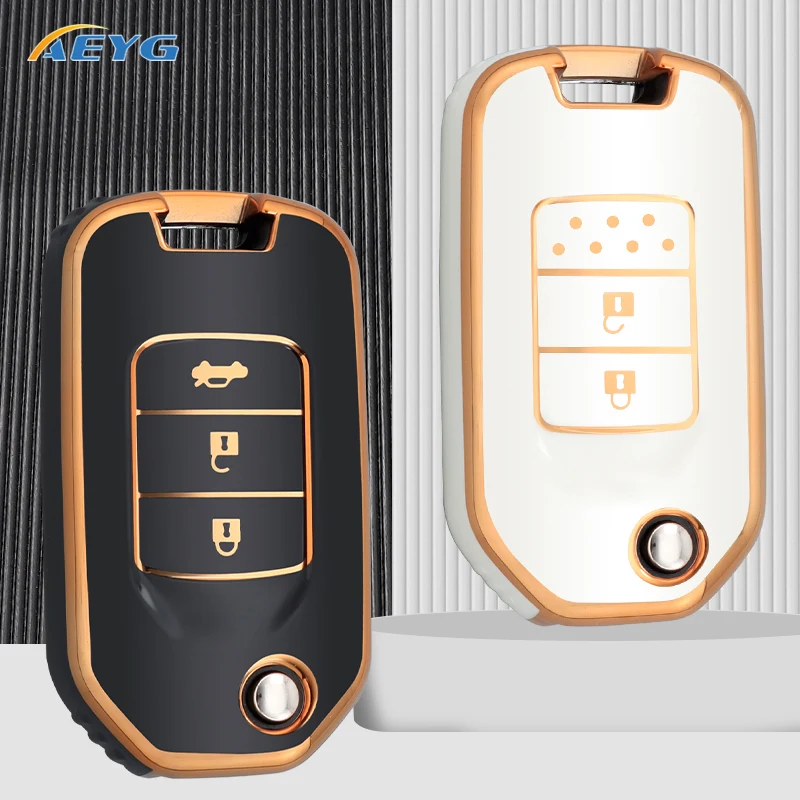 

TPU Car Key Case Cover Shell Fob For Honda Civic Accord City Accord Odyssey CRV CR-V XR-V HR-V Vezel Jade Jazz Crider Fit Freed