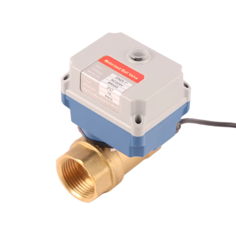 

DC24V DN15 Mini 2 Way Brass Smart Electric Motorized Water Control Actuator Automatic Ball Valve In Cultivation