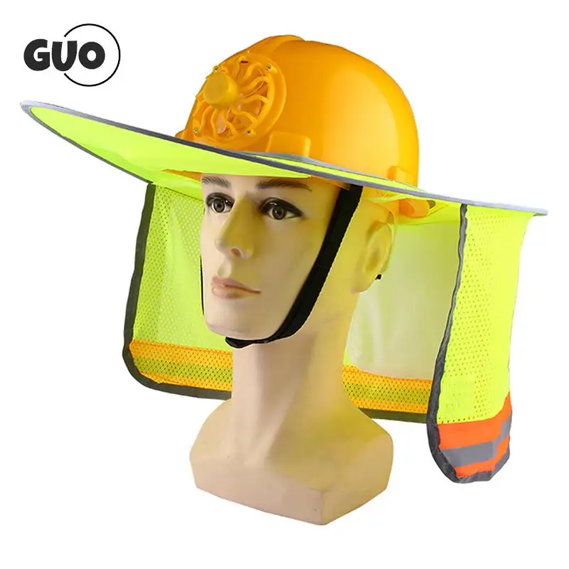 Reflective Sun Shade For Construction Safety Hard Hat (Hard Hat Not Included) Neck Shield For Helmets Reflective Stripe 4