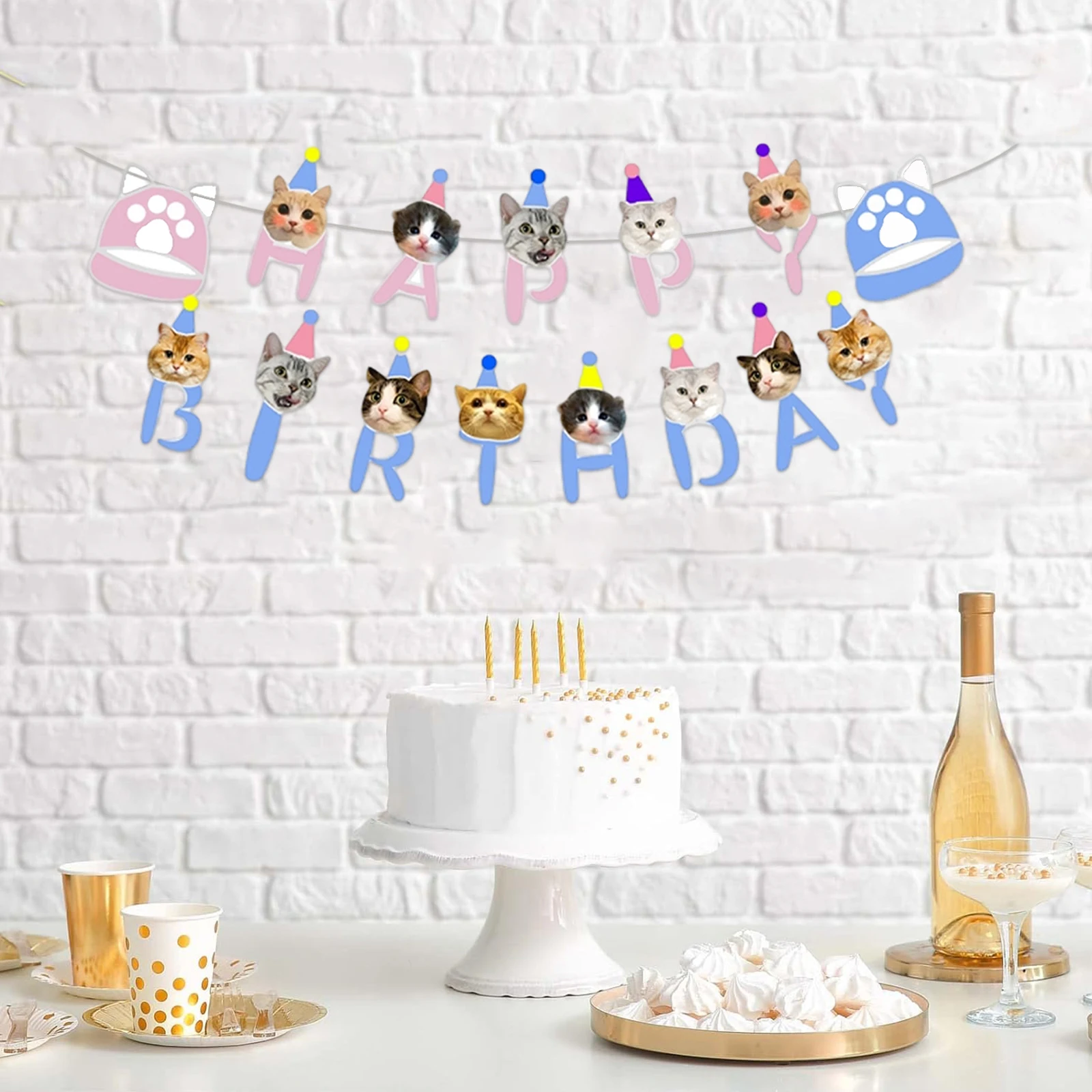 

1pcs Set 6 5ft Bainbow Paper Card For Birthday Party Happy Birthday Decorations Happy Birthday Banner Birthday Banner