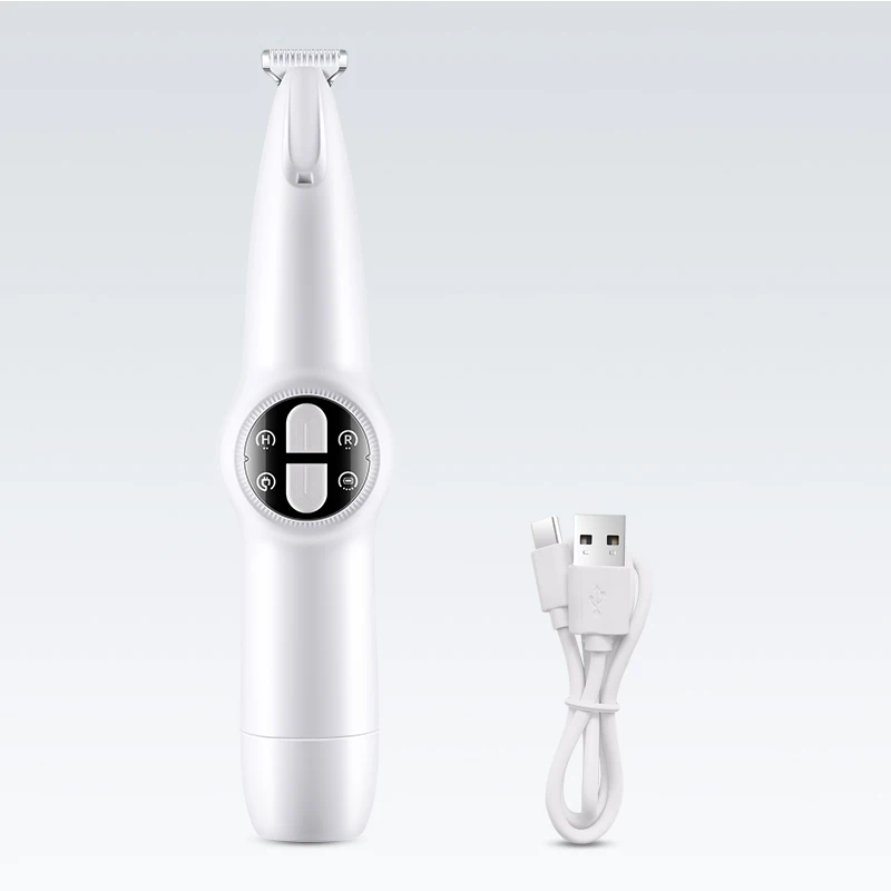 Pet nail clipper pet electric clipper with LED lights foot hair trimmer professional dog and cat care products USB rechargeable nail clippers
