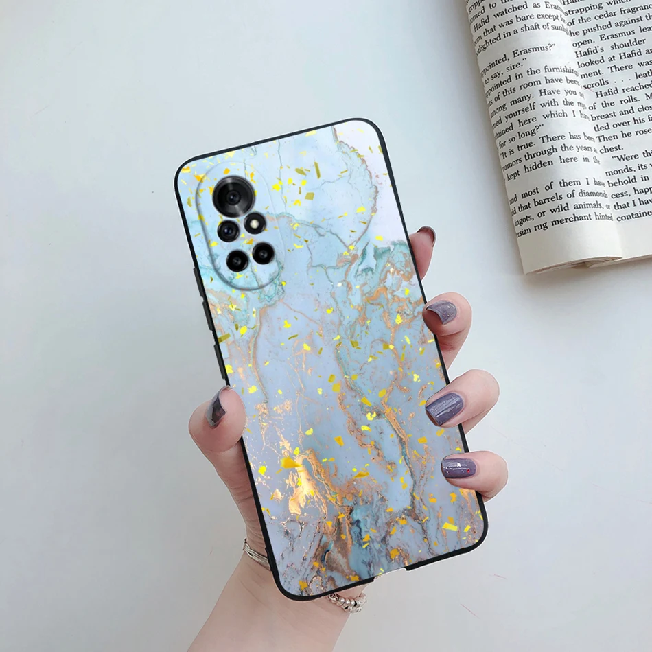 Floral Cat Cartoon Silicone Phone Protector Case - Stylish Back Cover