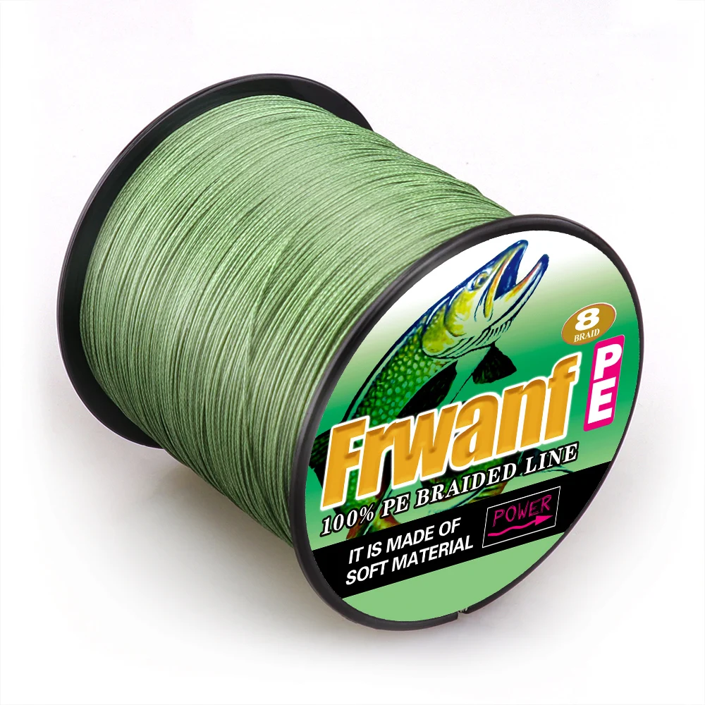 Tough and durable braided fishing line pe strong 500m 1000m 8 braid wires  8-300LBS never faded come off cord saltwater strand