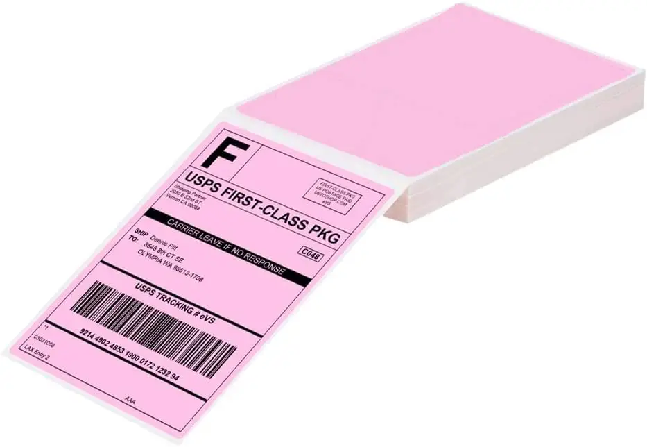 Phomemo 1000枚 4 x 6インチ 出荷用サーマルラベル - サーマルラベルプリンター用 簡単に剥がれる 強力な粘着性