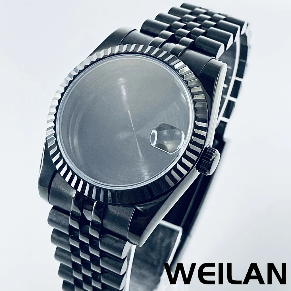 Premium Silver & Gold Waterproof Watch Case with Sapphire Crystal