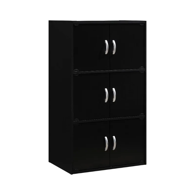 

Hodedah 3-Shelf, 6-Door Multipurpose Cabinet, Multiple Colors