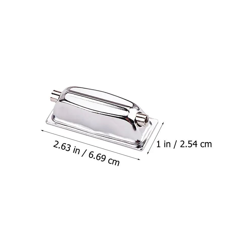2pcs Double-end Snare Drum Lug Connector Silver New Double-end Ear Drum Lug Hooks Connector Set Parts Accessories