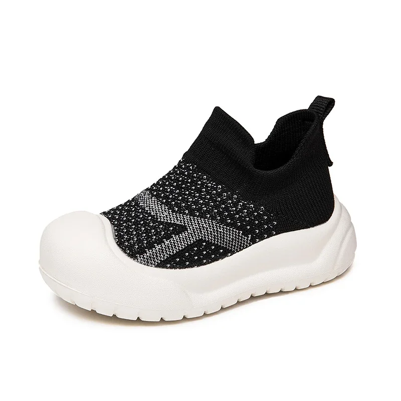 Soft Bottom Kids Tennis Shoes Simple Solid Color