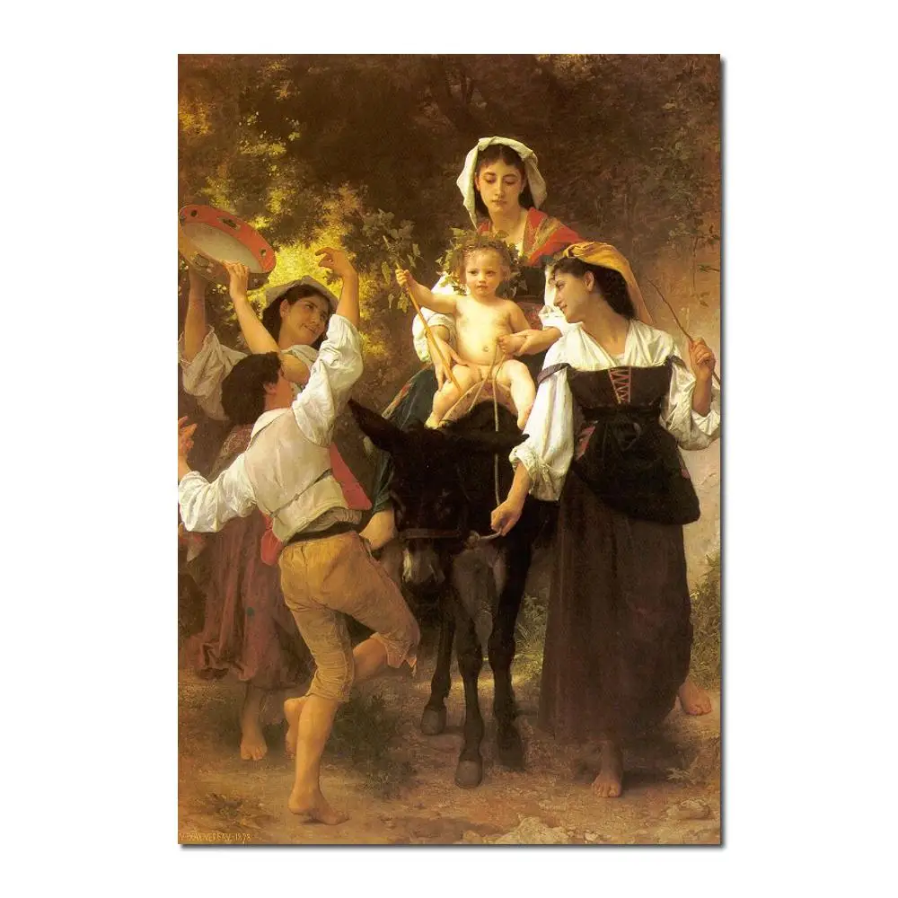 

Canvas Portrait Paintings Return from the Harvest by William Adolphe Bouguereau impressionist art High quality Hand painted