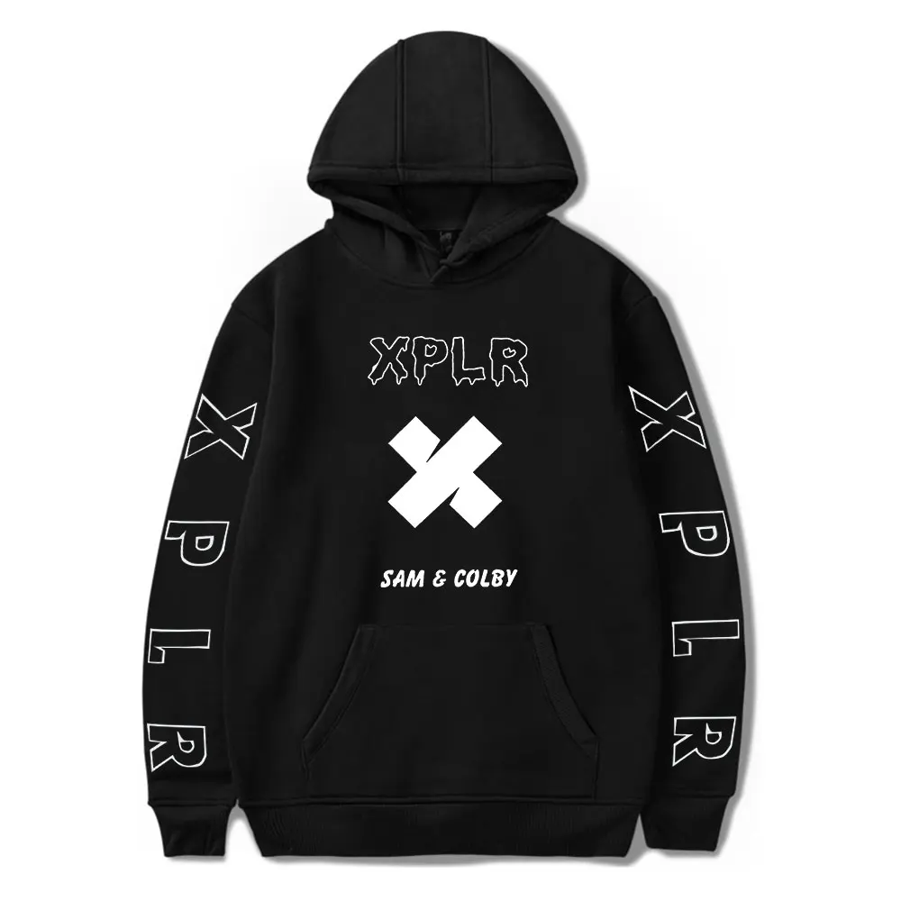 

Худи Sam and Colby XPLR с логотипом Merch, зимние женские и мужские модные повседневные свитшоты, футболки с длинным рукавом