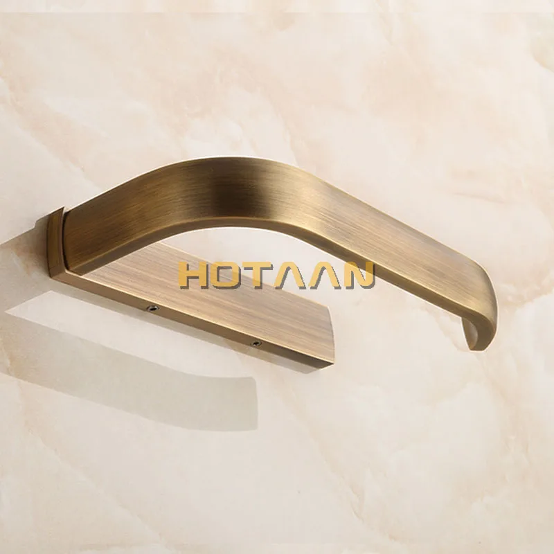 Toilet Paper Holder Antique Brass Finish Solid Brass Toilet Tissue Paper Roll holder YT-10492