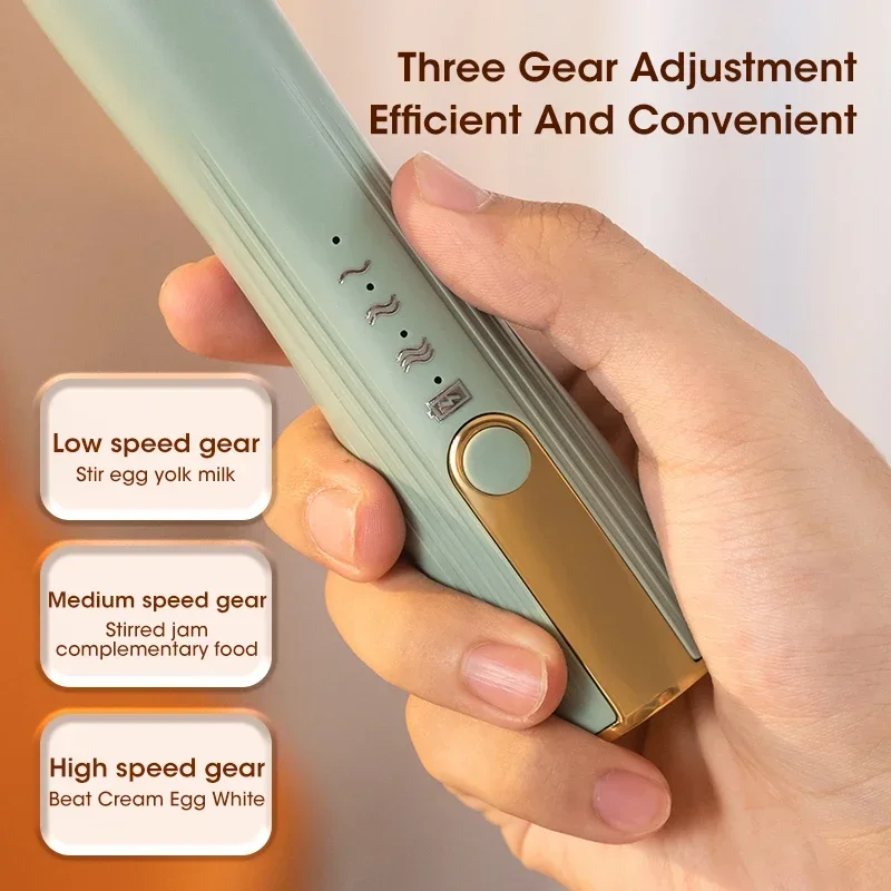 Home Electric Milk Mixer Baby Formula Mixer Wireless Multifunctional Three Level Adjustable Frother Kitchen Egg Coffee