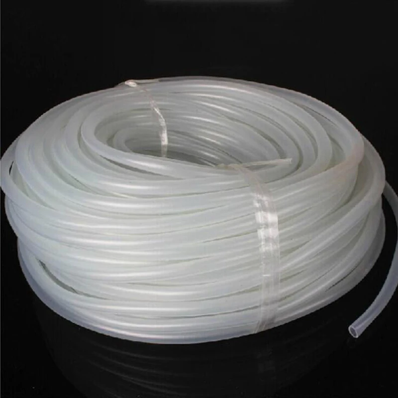 Aquarium 1m/3m/5m/10m Oxygen Pump Hose Air Bubble Stone Aquarium Fish Tank Pond Pump Tube 4*6mm White Color B1 3