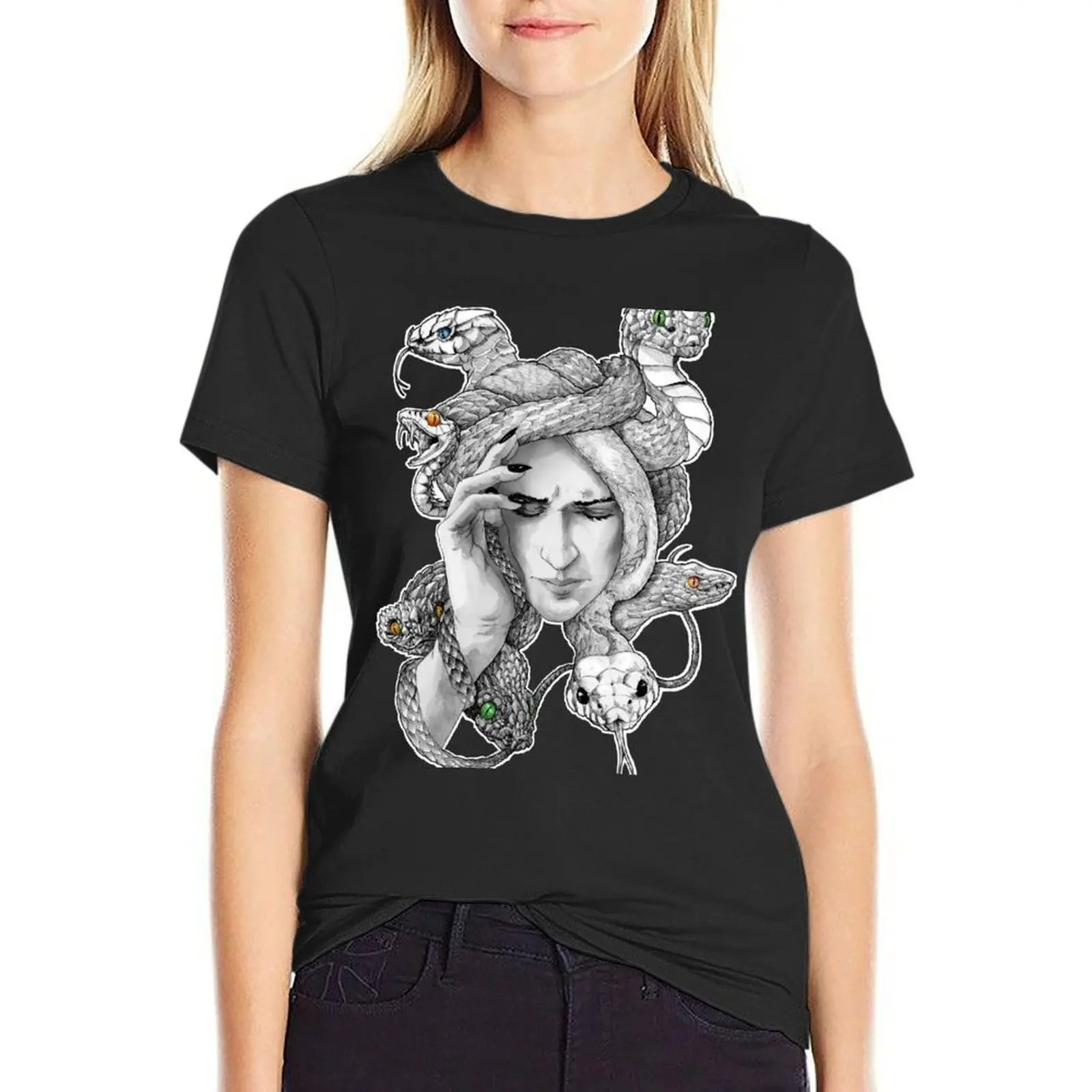 

Medusa T-Shirt plus size tops lady clothes t-shirts for Women loose fit
